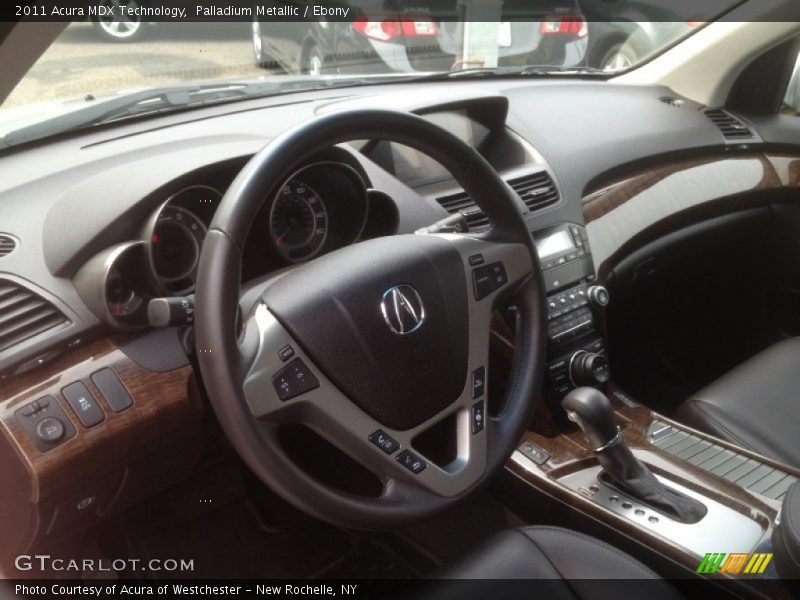 Palladium Metallic / Ebony 2011 Acura MDX Technology