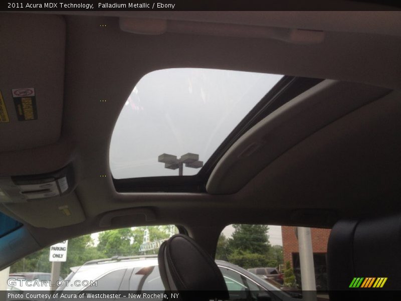 Palladium Metallic / Ebony 2011 Acura MDX Technology