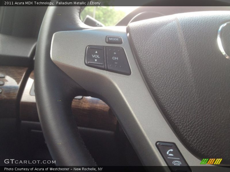 Palladium Metallic / Ebony 2011 Acura MDX Technology