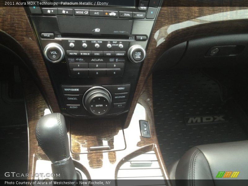 Palladium Metallic / Ebony 2011 Acura MDX Technology