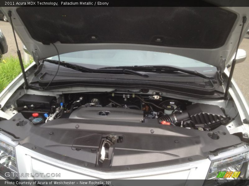 Palladium Metallic / Ebony 2011 Acura MDX Technology