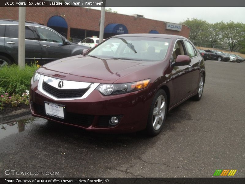 Basque Red Pearl / Parchment 2010 Acura TSX Sedan