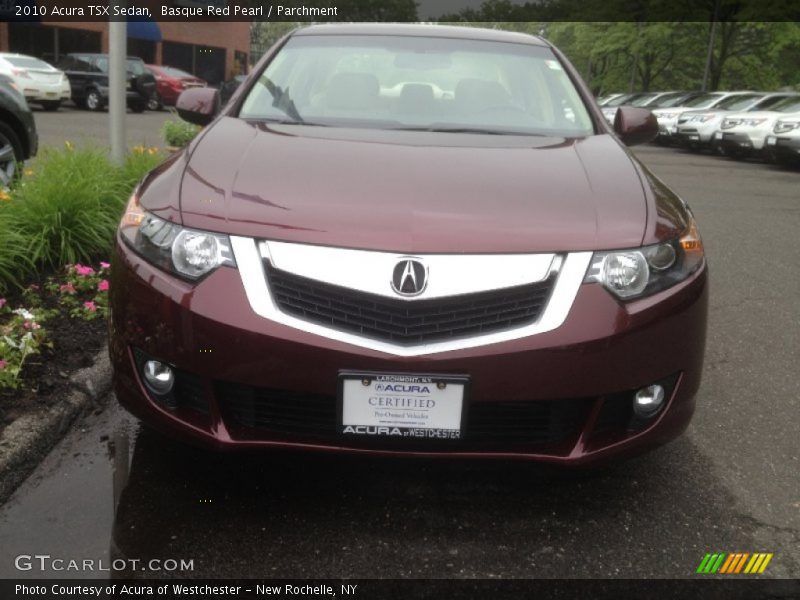 Basque Red Pearl / Parchment 2010 Acura TSX Sedan