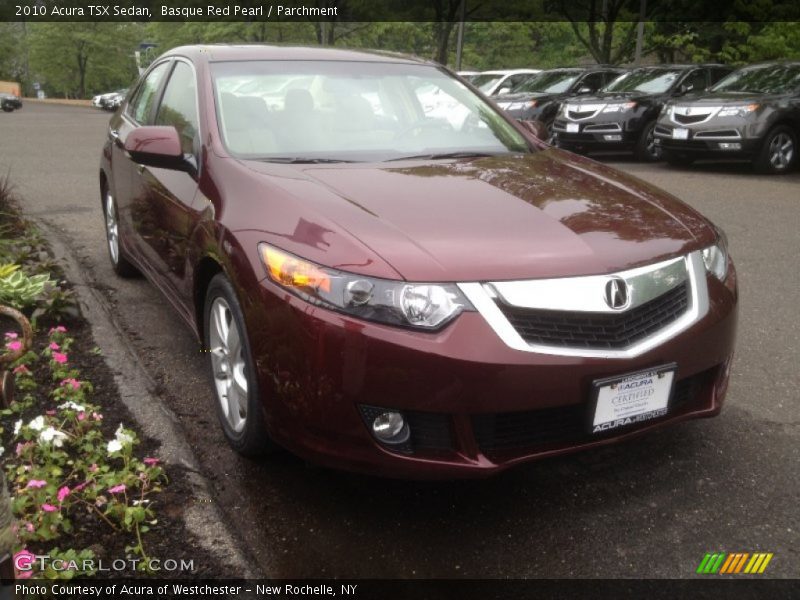 Basque Red Pearl / Parchment 2010 Acura TSX Sedan