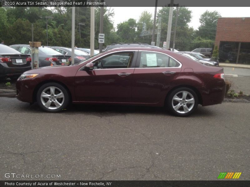 Basque Red Pearl / Parchment 2010 Acura TSX Sedan