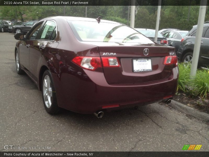 Basque Red Pearl / Parchment 2010 Acura TSX Sedan
