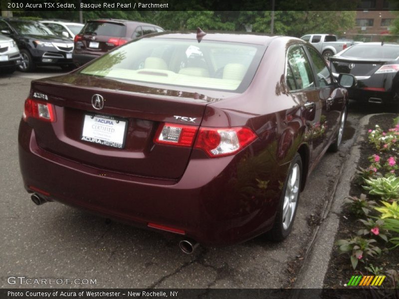 Basque Red Pearl / Parchment 2010 Acura TSX Sedan