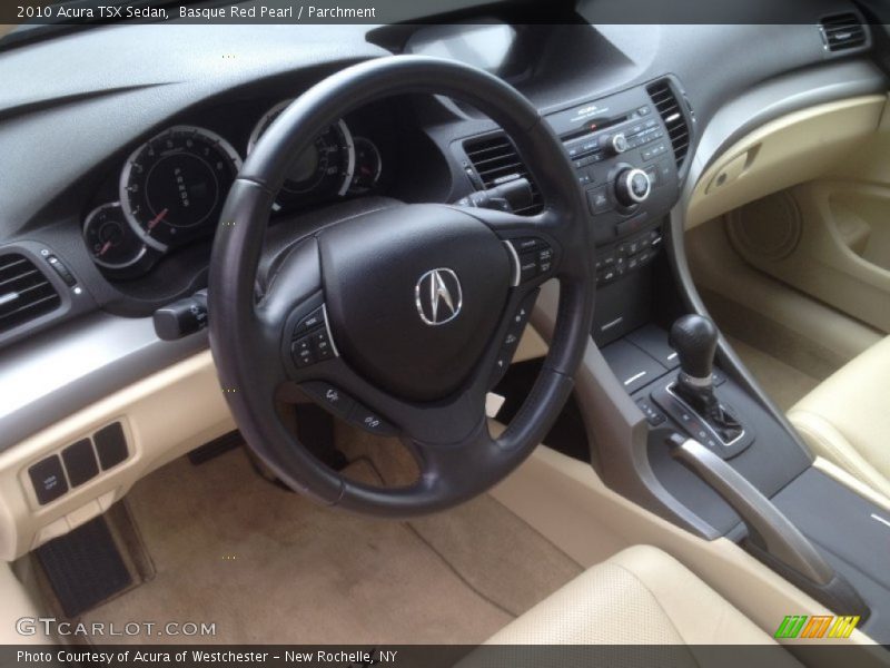 Basque Red Pearl / Parchment 2010 Acura TSX Sedan