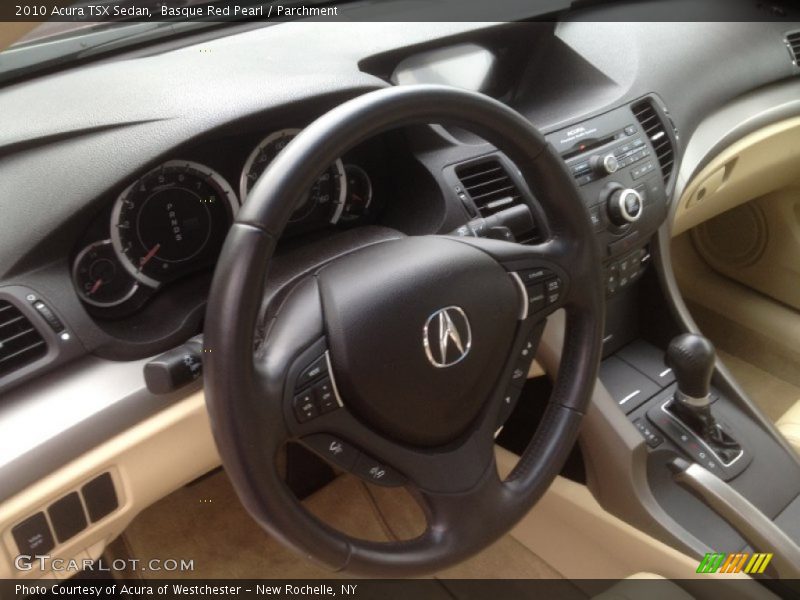 Basque Red Pearl / Parchment 2010 Acura TSX Sedan