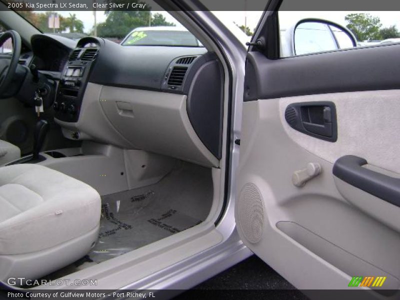 Clear Silver / Gray 2005 Kia Spectra LX Sedan