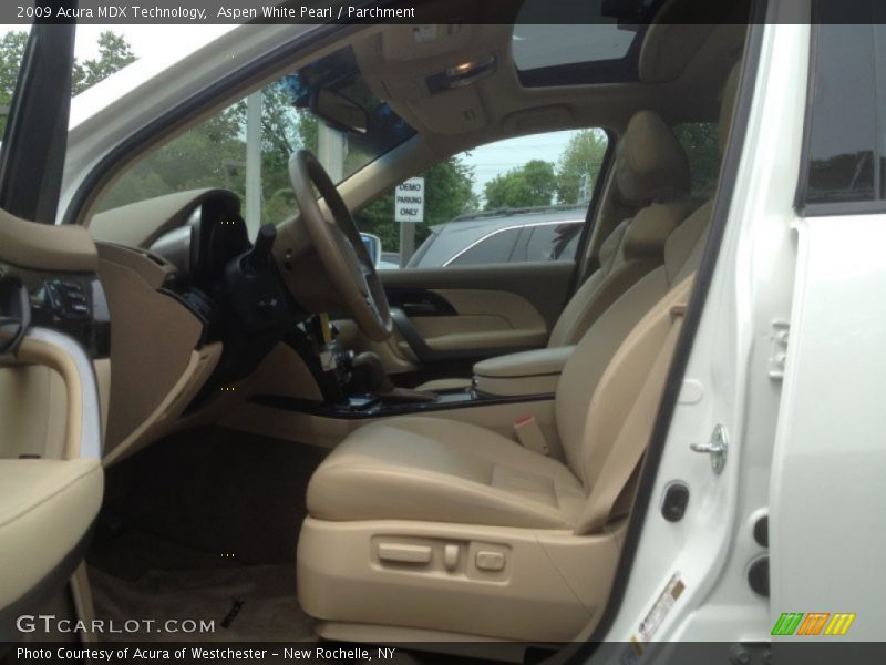 Aspen White Pearl / Parchment 2009 Acura MDX Technology