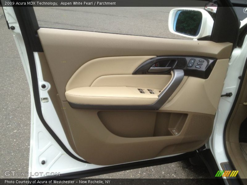 Aspen White Pearl / Parchment 2009 Acura MDX Technology