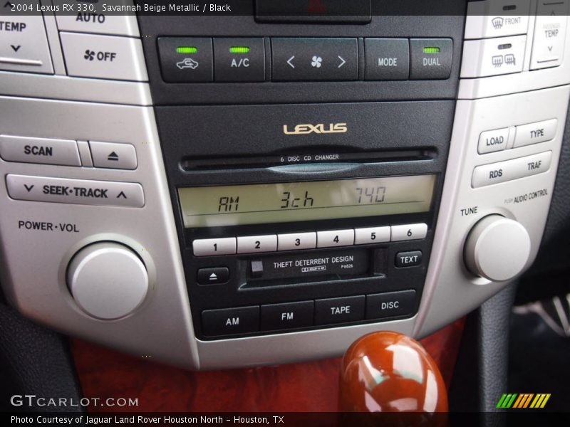 Savannah Beige Metallic / Black 2004 Lexus RX 330