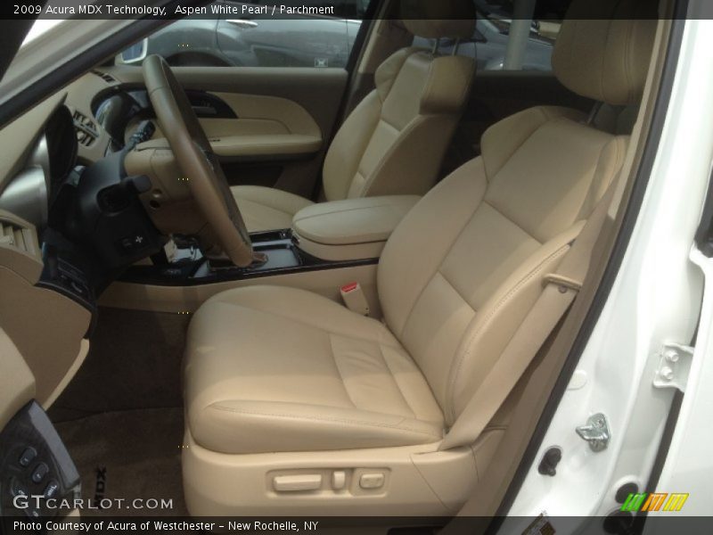 Aspen White Pearl / Parchment 2009 Acura MDX Technology