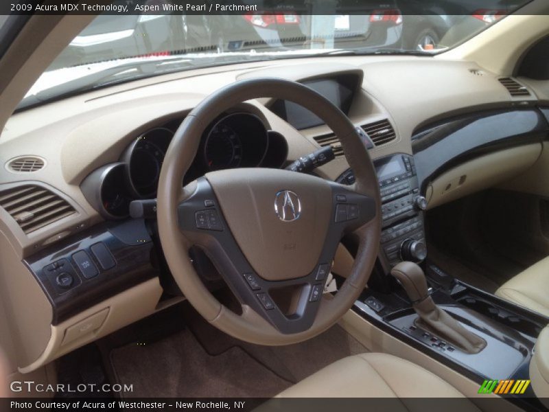 Aspen White Pearl / Parchment 2009 Acura MDX Technology