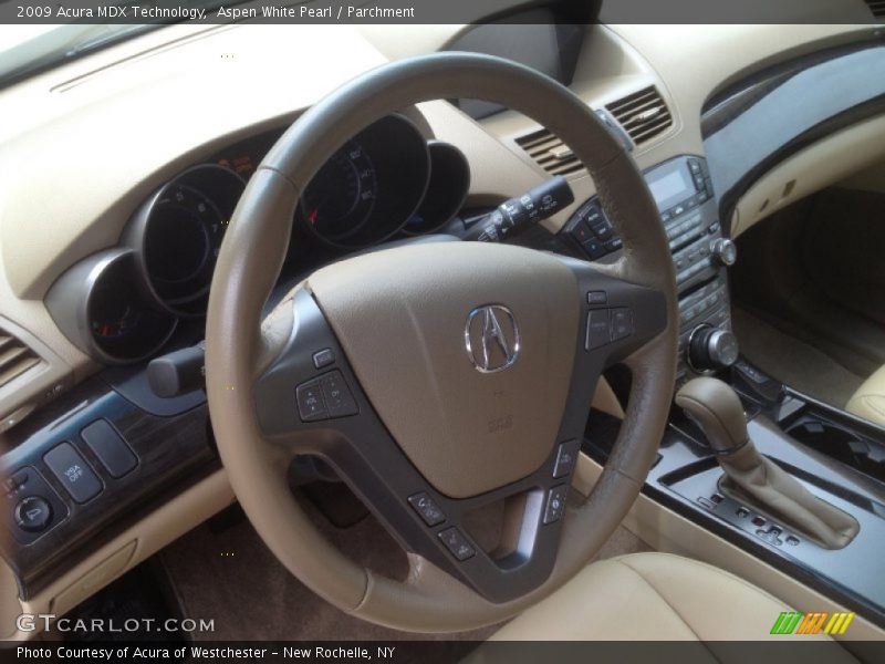 Aspen White Pearl / Parchment 2009 Acura MDX Technology