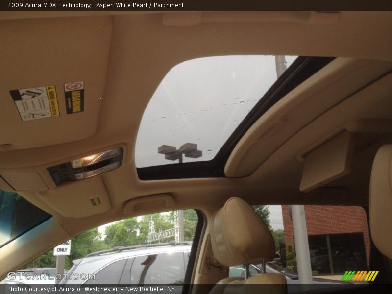 Aspen White Pearl / Parchment 2009 Acura MDX Technology