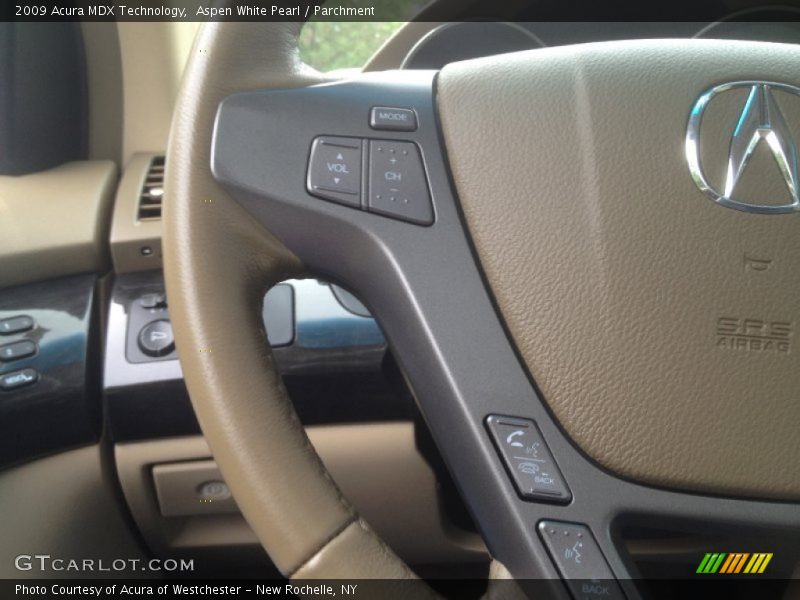 Aspen White Pearl / Parchment 2009 Acura MDX Technology