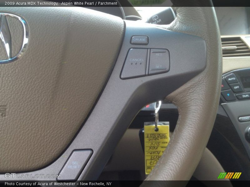 Aspen White Pearl / Parchment 2009 Acura MDX Technology