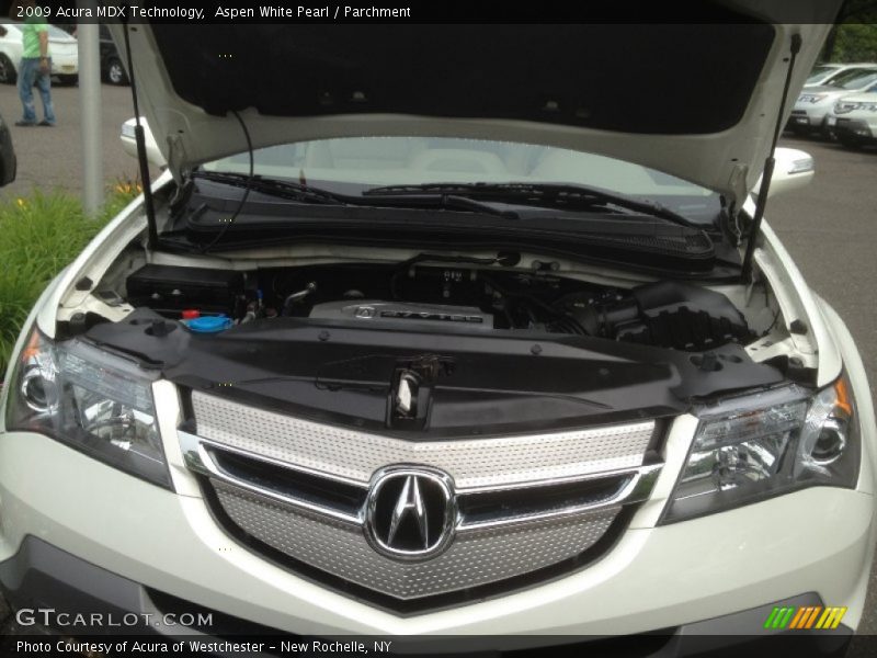 Aspen White Pearl / Parchment 2009 Acura MDX Technology