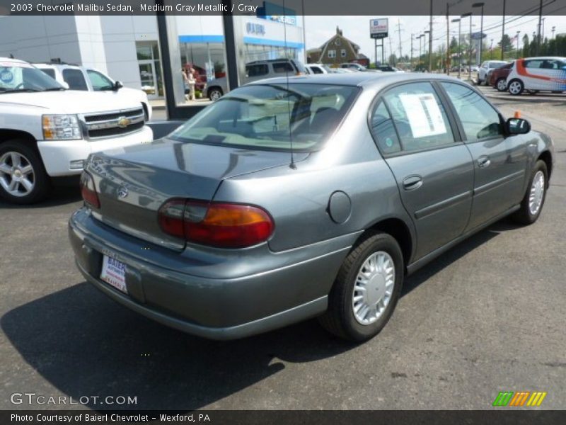 Medium Gray Metallic / Gray 2003 Chevrolet Malibu Sedan