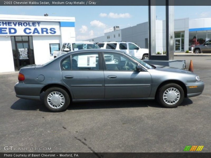 Medium Gray Metallic / Gray 2003 Chevrolet Malibu Sedan
