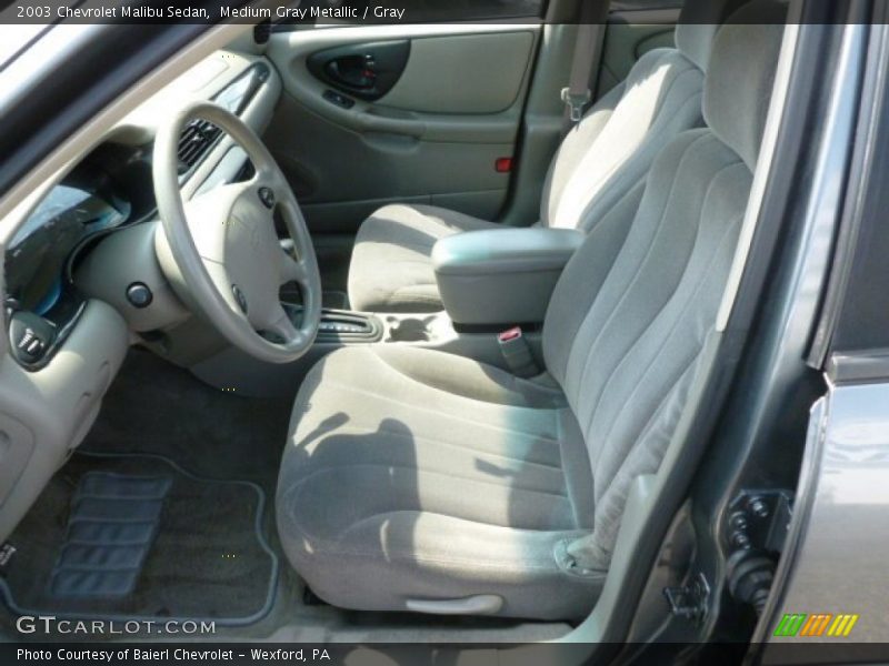 Medium Gray Metallic / Gray 2003 Chevrolet Malibu Sedan