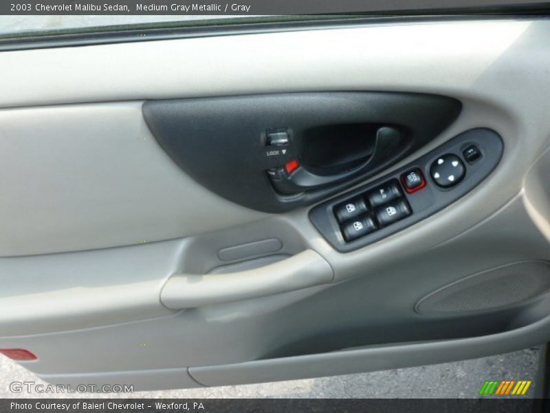 Medium Gray Metallic / Gray 2003 Chevrolet Malibu Sedan