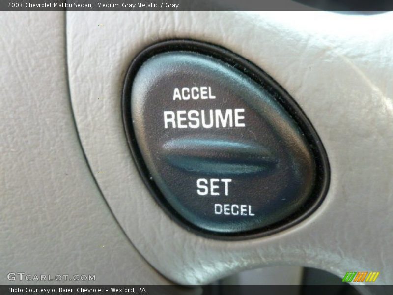Medium Gray Metallic / Gray 2003 Chevrolet Malibu Sedan