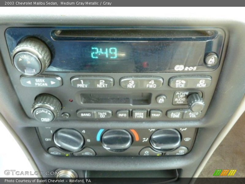 Medium Gray Metallic / Gray 2003 Chevrolet Malibu Sedan