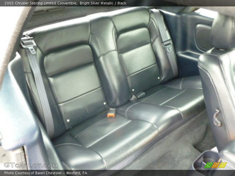 Bright Silver Metallic / Black 2003 Chrysler Sebring Limited Convertible