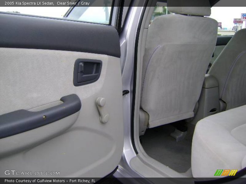 Clear Silver / Gray 2005 Kia Spectra LX Sedan