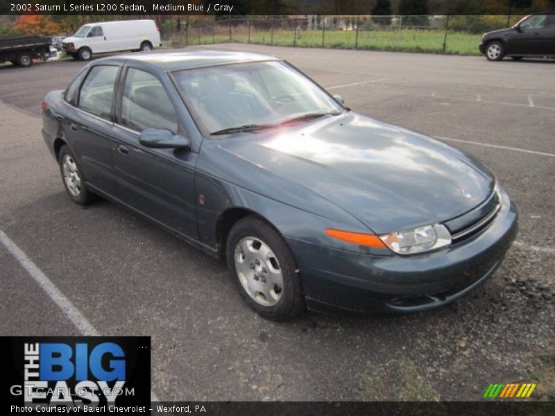 Medium Blue / Gray 2002 Saturn L Series L200 Sedan