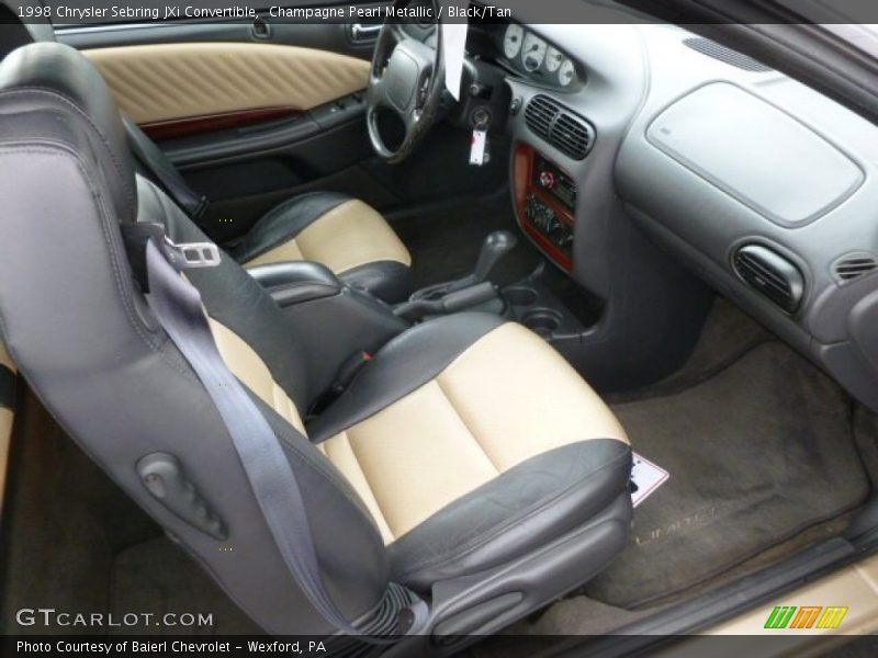  1998 Sebring JXi Convertible Black/Tan Interior