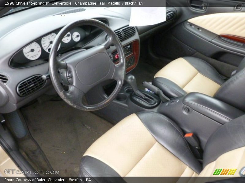 Black/Tan Interior - 1998 Sebring JXi Convertible 