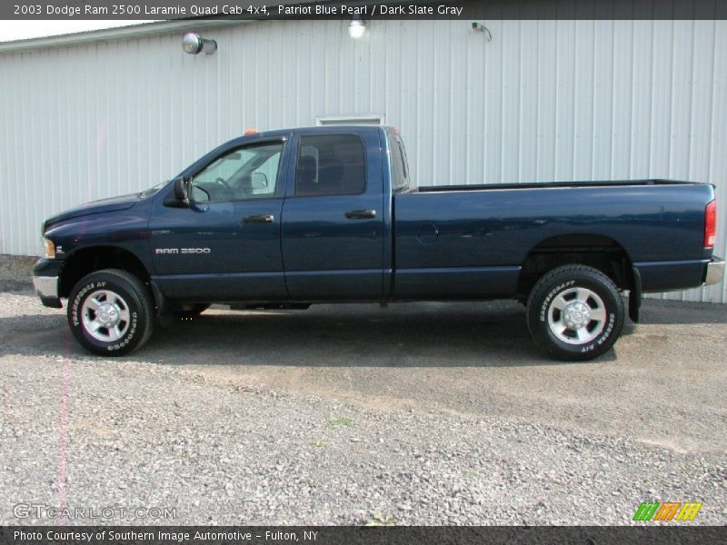 Patriot Blue Pearl / Dark Slate Gray 2003 Dodge Ram 2500 Laramie Quad Cab 4x4