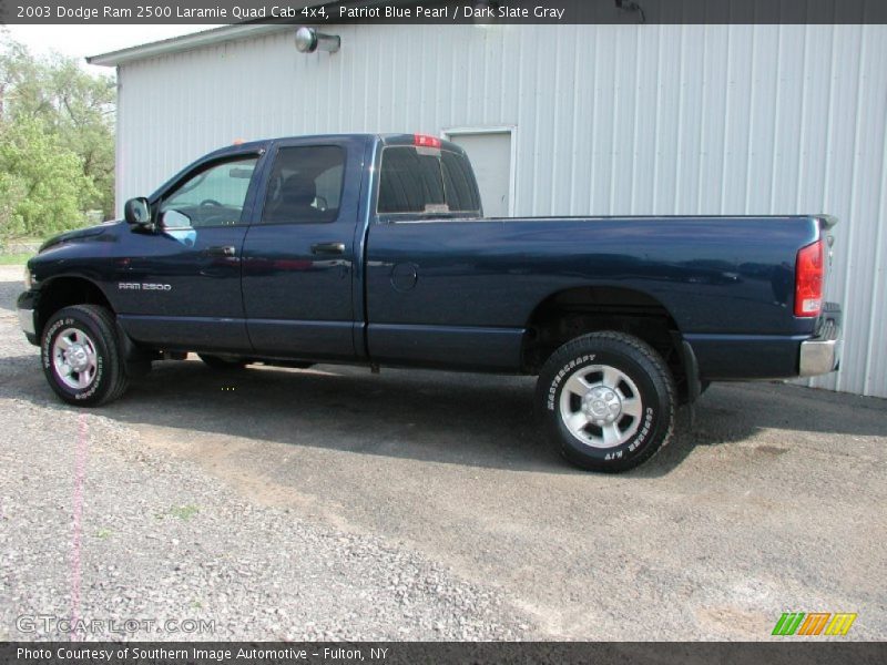 Patriot Blue Pearl / Dark Slate Gray 2003 Dodge Ram 2500 Laramie Quad Cab 4x4