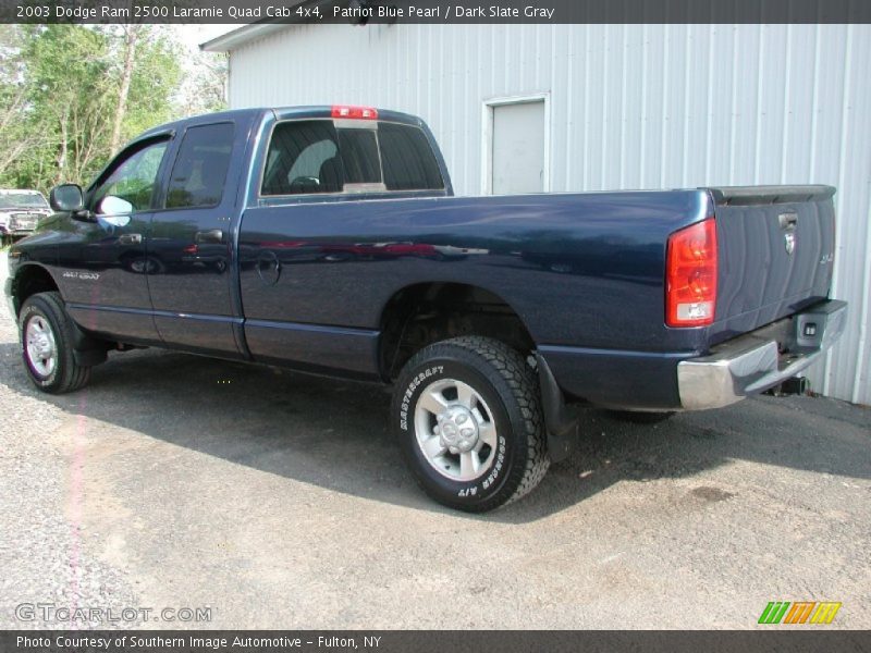 Patriot Blue Pearl / Dark Slate Gray 2003 Dodge Ram 2500 Laramie Quad Cab 4x4