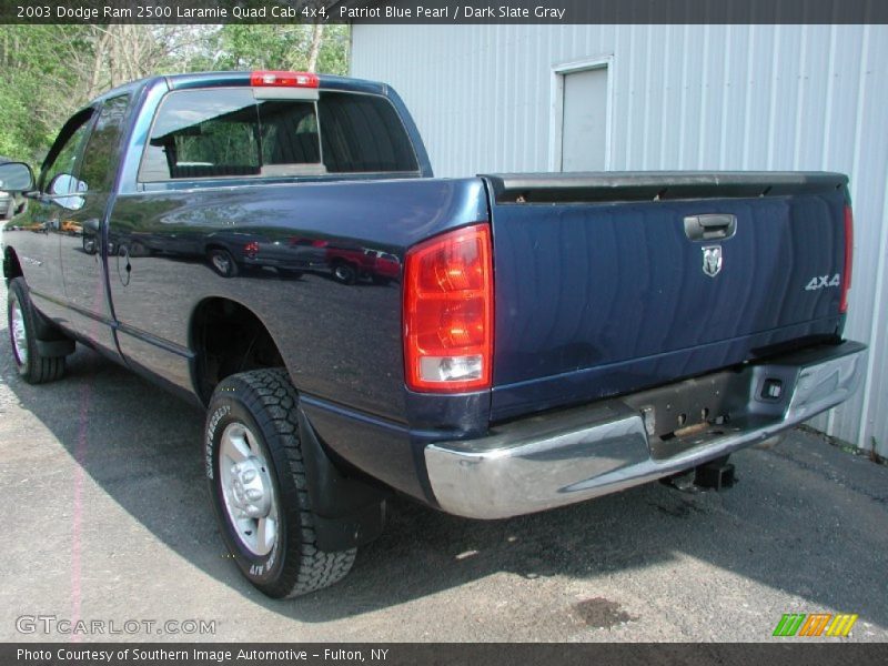 Patriot Blue Pearl / Dark Slate Gray 2003 Dodge Ram 2500 Laramie Quad Cab 4x4