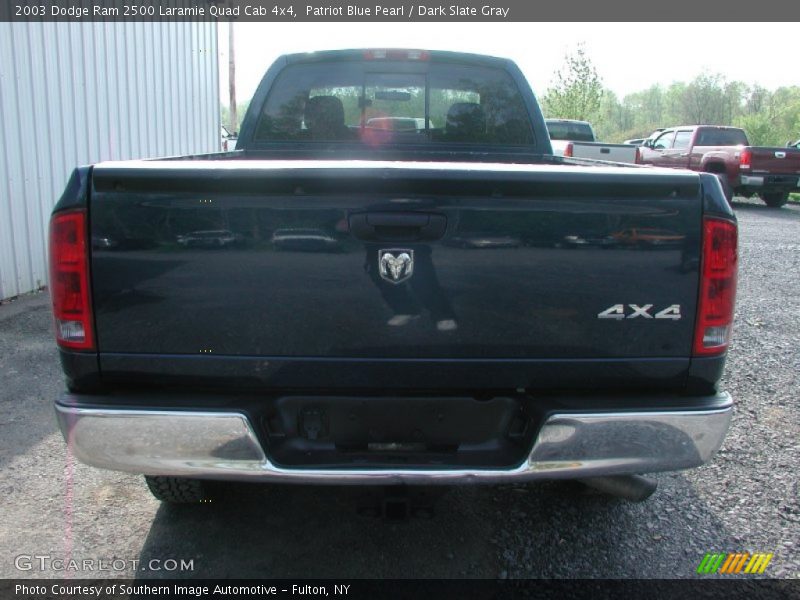 Patriot Blue Pearl / Dark Slate Gray 2003 Dodge Ram 2500 Laramie Quad Cab 4x4