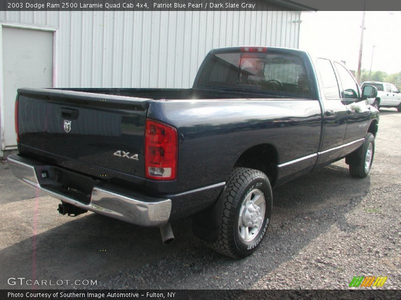 Patriot Blue Pearl / Dark Slate Gray 2003 Dodge Ram 2500 Laramie Quad Cab 4x4