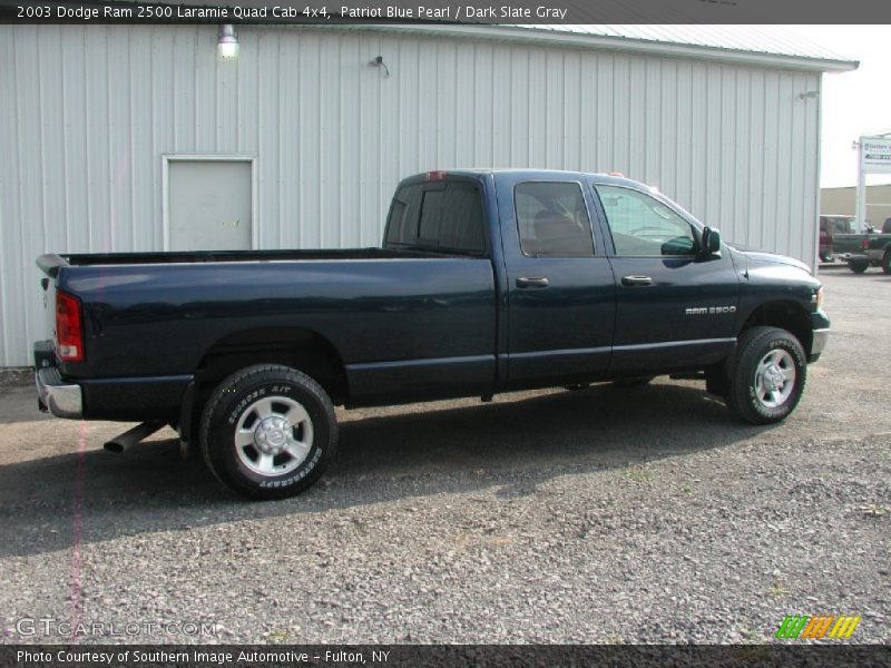 Patriot Blue Pearl / Dark Slate Gray 2003 Dodge Ram 2500 Laramie Quad Cab 4x4