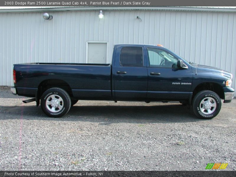 Patriot Blue Pearl / Dark Slate Gray 2003 Dodge Ram 2500 Laramie Quad Cab 4x4