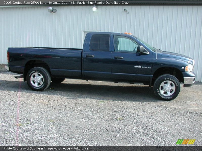 Patriot Blue Pearl / Dark Slate Gray 2003 Dodge Ram 2500 Laramie Quad Cab 4x4