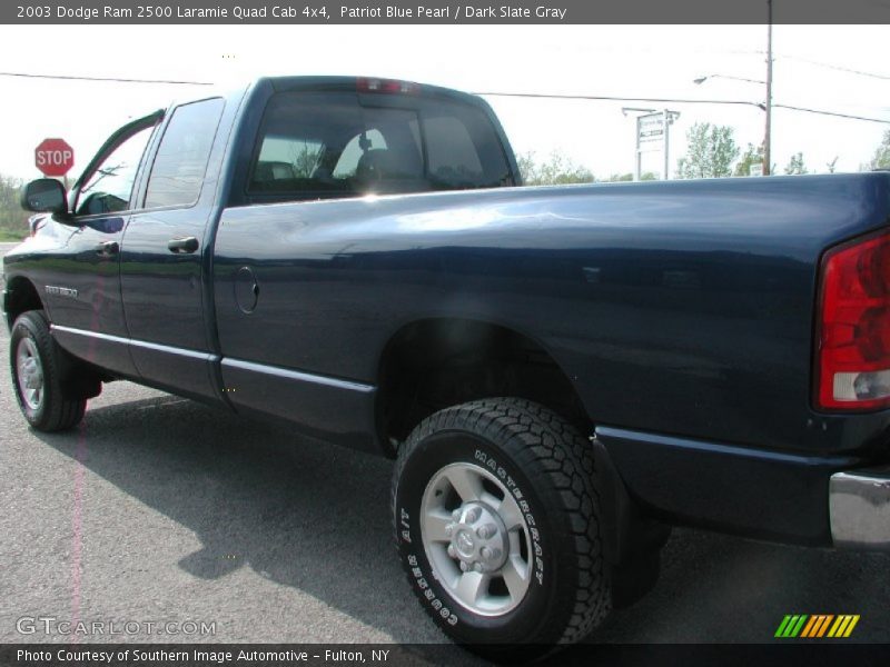 Patriot Blue Pearl / Dark Slate Gray 2003 Dodge Ram 2500 Laramie Quad Cab 4x4