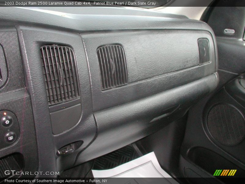 Patriot Blue Pearl / Dark Slate Gray 2003 Dodge Ram 2500 Laramie Quad Cab 4x4