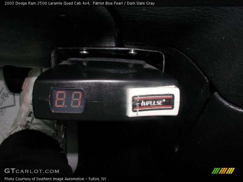 Patriot Blue Pearl / Dark Slate Gray 2003 Dodge Ram 2500 Laramie Quad Cab 4x4