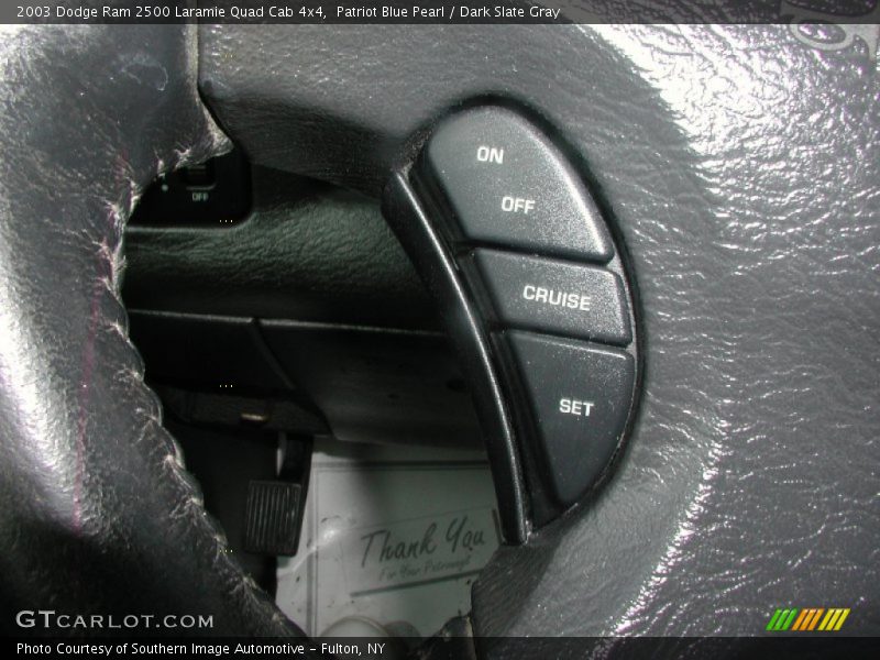 Patriot Blue Pearl / Dark Slate Gray 2003 Dodge Ram 2500 Laramie Quad Cab 4x4