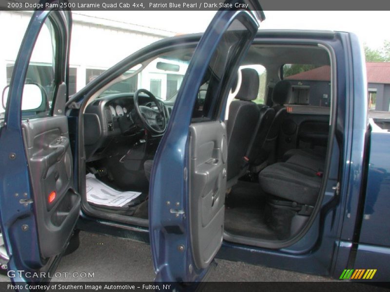 Patriot Blue Pearl / Dark Slate Gray 2003 Dodge Ram 2500 Laramie Quad Cab 4x4