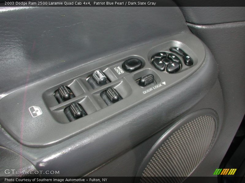 Patriot Blue Pearl / Dark Slate Gray 2003 Dodge Ram 2500 Laramie Quad Cab 4x4